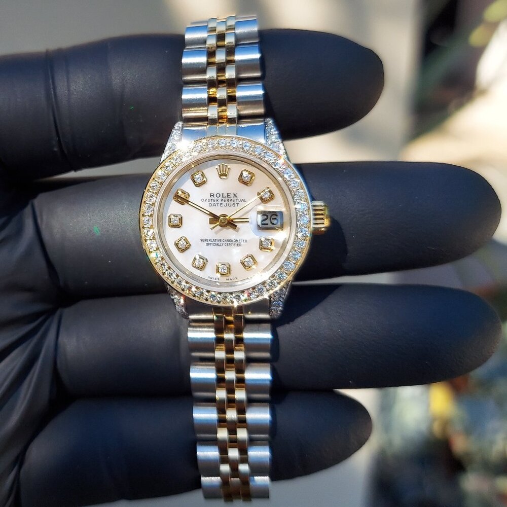 Rolex Ladies 26mm Datejust 69173 MOP Diamond jubilee